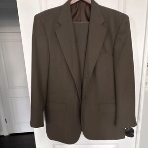 Men's Brown Wool 2 Piece Suite 46R